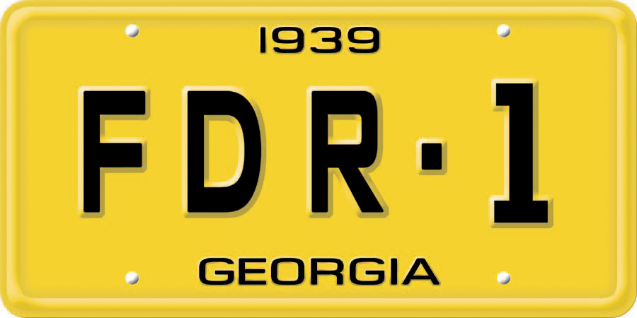 FDR-1 Custom License Plate